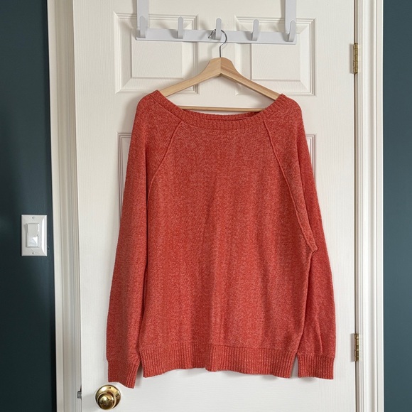 O'Neill Sweaters - O’Neill Rust Boatneck Women's Sweater - Lightweight Casual Knit XL